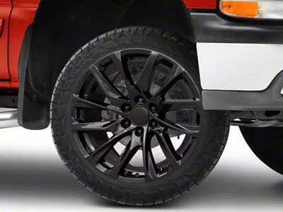 AGP Wheels 106 Gloss Black 6-Lug Wheel; 22x9; 28mm Offset (99-06 Silverado 1500)