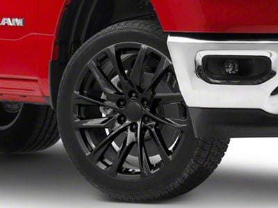 AGP Wheels 106 Gloss Black 6-Lug Wheel; 22x9; 28mm Offset (19-25 RAM 1500)