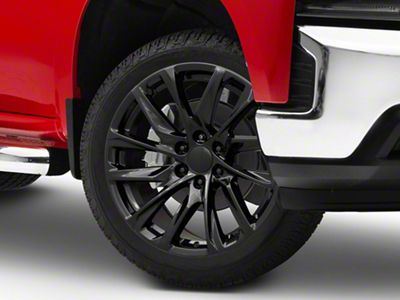 AGP Wheels 106 Gloss Black 6-Lug Wheel; 22x9; 28mm Offset (19-25 Silverado 1500)