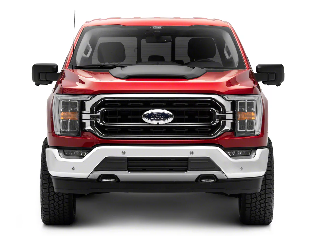 Air Design F-150 Hood Scoop; Satin Black FO31A01 (21-25 F-150 ...