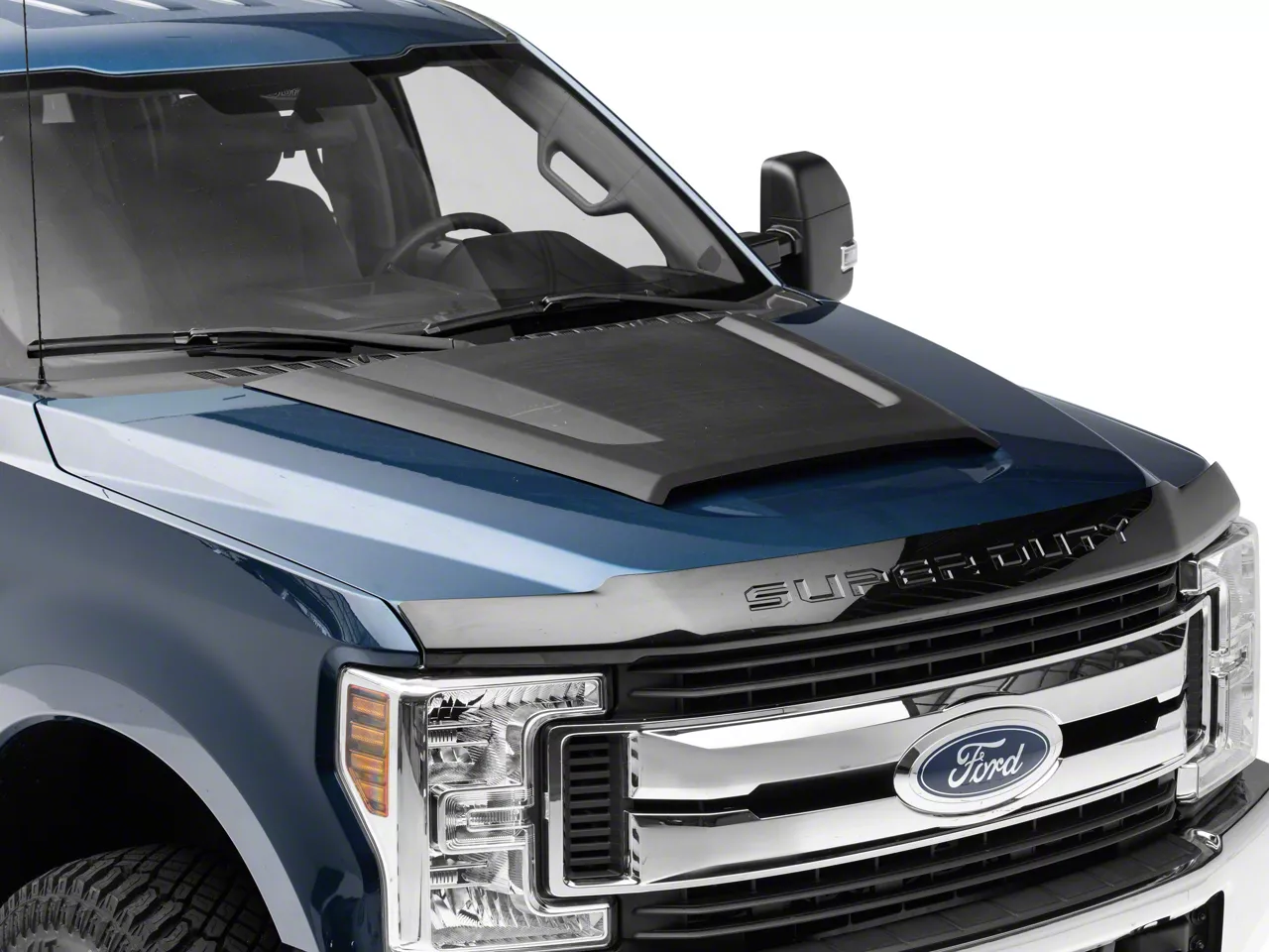 Air Design F-350 Super Duty Hood Scoop; Satin Black FO23A01 (17-22 F ...