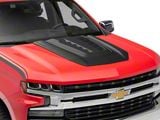 Air Design Hood Scoop; Satin Black (19-25 Silverado 1500)