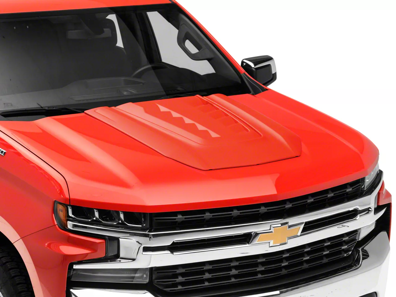 Air Design Silverado 1500 Hood Scoop; Unpainted GM39A01PR (19-25 ...