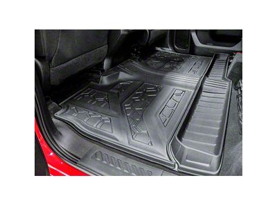 Air Design Soft Touch Front and Rear Floor Liners; Black (19-24 Silverado 1500 Crew Cab)