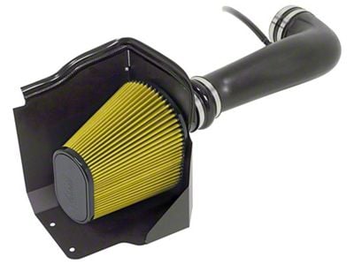 Airaid Cold Air Dam Intake with Yellow SynthaMax Dry Filter (09-13 5.3L Sierra 1500 w/ Electric Cooling Fan)