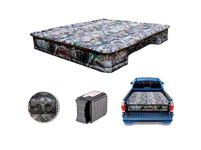 AirBedz Original Truck Bed Air Mattress with Built-in Rechargeable Battery Air Pump; Realtree Camouflage (03-24 RAM 3500 w/ 6.4-Foot Box)