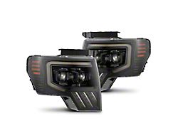 AlphaRex MK II LUXX-Series LED Projector Headlights; Alpha Black Housing; Clear Lens (09-14 F-150)