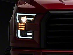 PRO-Series Projector Headlights; Matte Black Housing; Clear Lens (17-20 F-150 Raptor)