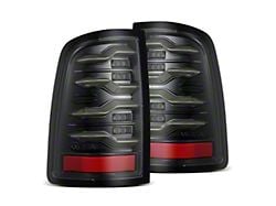 AlphaRex LUXX-Series LED Tail Lights; Alpha Black Housing; Clear Lens (13-18 RAM 1500 w/ Factory LED Tail Lights)