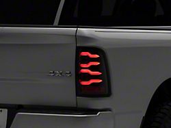 AlphaRex LUXX-Series LED Tail Lights; Alpha Black Housing; Clear Lens (09-18 RAM 1500 w/ Factory Halogen Tail Lights)