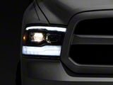 PRO-Series Projector Headlights; Black Housing; Clear Lens (09-18 RAM 1500 w/ Factory Halogen Non-Projector Headlights)