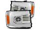 AlphaRex LUXX-Series LED Projector Headlights; Chrome Housing; Clear Lens (07-14 Sierra 3500 HD)