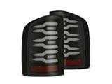 AlphaRex LUXX-Series LED Tail Lights; Black Housing; Smoked Lens (07-13 Silverado 1500)