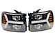 PRO-Series Projector Headlights; Jet Black Housing; Clear Lens (07-13 Silverado 1500)