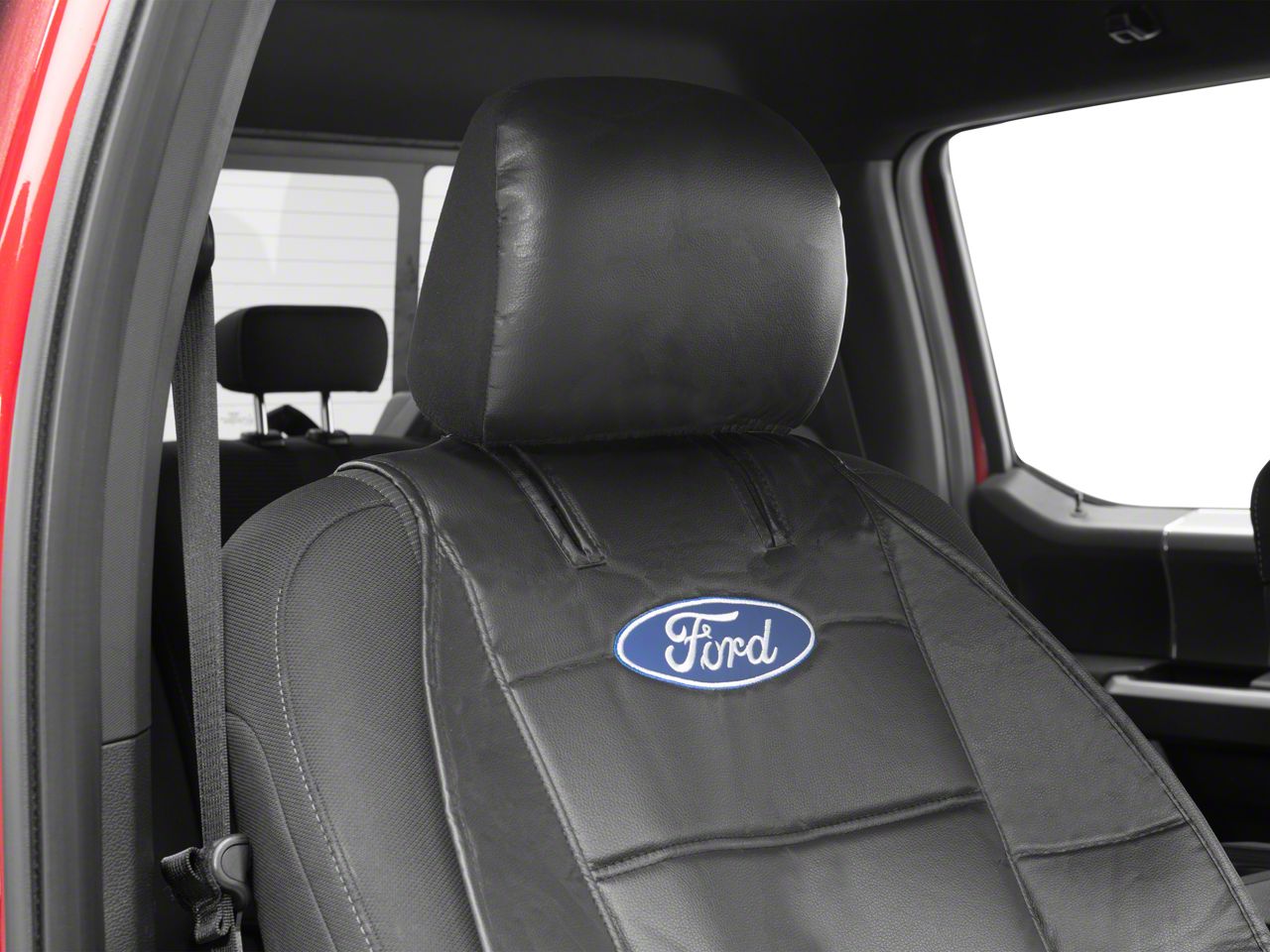 F 150 Sideless Seat Cover With Ford Logo Black Universal Some Adaptation May Be Required 8285