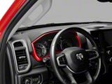 RedRock Gauge Cluster Trim; Red (19-25 RAM 1500)