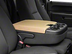 RedRock Replacement Leather Center Console Cover Only; Tan (07-14 Sierra 3500 HD)