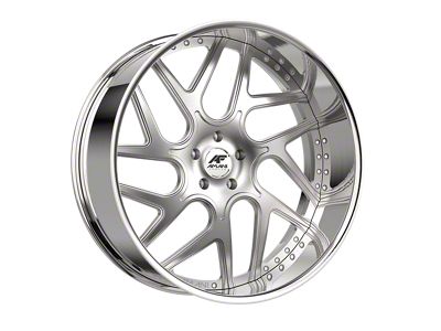 Amani Apollo-L Brush Center with Chrome Lip 6-Lug Wheel; 28x9; 15mm Offset (23-25 Canyon)