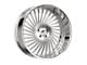 Amani CHILE-L Brush Center with Chrome Lip 6-Lug Wheel; 28x9; 15mm Offset (23-25 Canyon)