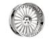 Amani Napoliano Brush Center with Chrome Lip 6-Lug Wheel; 28x9; 15mm Offset (19-25 RAM 1500)