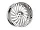 Amani Vamos-L Brush Center with Chrome Lip 6-Lug Wheel; 28x9; 15mm Offset (19-25 RAM 1500)