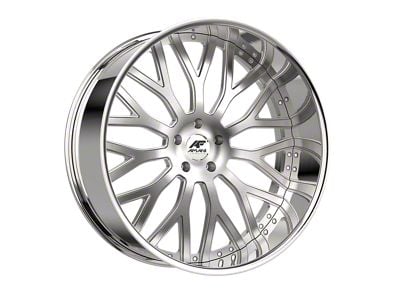 Amani Sorleno Brush Center with Chrome Lip 6-Lug Wheel; 28x9; 15mm Offset (14-18 Sierra 1500)