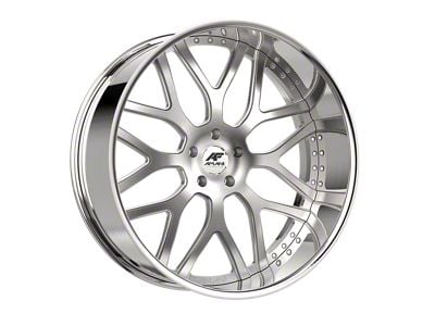 Amani ALLORA Brush Center with Chrome Lip 6-Lug Wheel; 28x9; 15mm Offset (19-25 Silverado 1500)