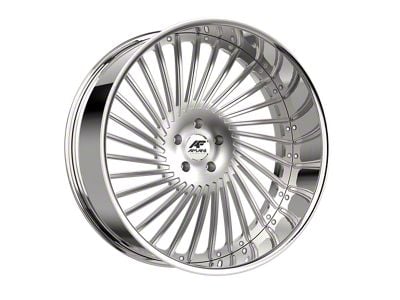 Amani CHILE-L Brush Center with Chrome Lip 6-Lug Wheel; 28x9; 15mm Offset (07-13 Silverado 1500)