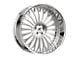 Amani Napoliano Brush Center with Chrome Lip 6-Lug Wheel; 28x9; 15mm Offset (14-18 Silverado 1500)