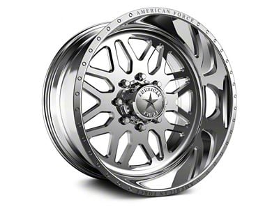 American Force B02 Trax SS Polished 8-Lug Wheel; 20x10; -25mm Offset (01-06 Sierra 3500 HD SRW)