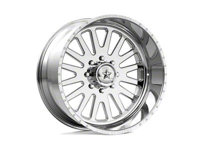 American Force F20 Atom SS Polished 8-Lug Wheel; 22x11; 0mm Offset (01-06 Sierra 3500 HD SRW)