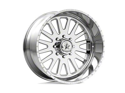 American Force F20 Atom SS Polished 8-Lug Wheel; 20x9; 0mm Offset (06-08 RAM 1500 Mega Cab)