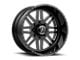 American Force 09 Liberty SS Gloss Black Machined 8-Lug Wheel; 20x14; -73mm Offset (03-09 RAM 2500)