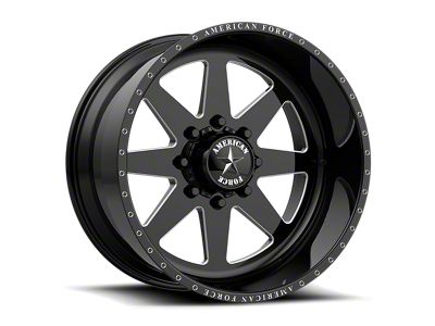 American Force 11 Independence SS Gloss Black Machined 8-Lug Wheel; 22x14; -73mm Offset (03-09 RAM 2500)