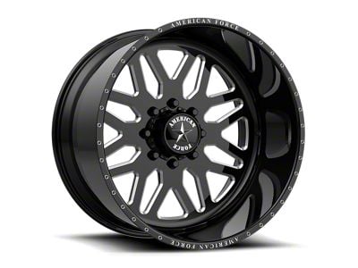 American Force B02 Trax SS Gloss Black Machined 8-Lug Wheel; 26x14; -73mm Offset (03-09 RAM 2500)