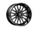 American Force F20 Atom SS Gloss Black Machined 8-Lug Wheel; 26x14; -73mm Offset (03-09 RAM 2500)