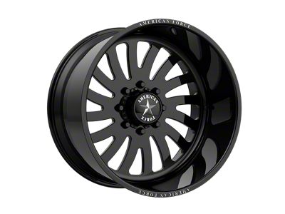 American Force 74 Octane SS Gloss Black Machined 8-Lug Wheel; 20x10; -25mm Offset (03-09 RAM 3500 SRW)