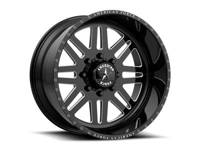 American Force 09 Liberty SS Gloss Black Machined 6-Lug Wheel; 24x12; -40mm Offset (04-08 F-150)