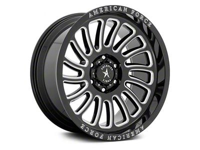 American Force Vulcan Gloss Black Milled 6-Lug Wheel; 22x10; -18mm Offset (04-08 F-150)