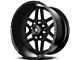 American Force 09 Liberty SS Gloss Black Machined 6-Lug Wheel; 22x10; -25mm Offset (07-13 Sierra 1500)