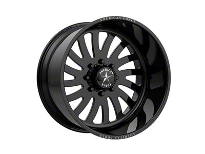 American Force 74 Octane SS Gloss Black Machined 6-Lug Wheel; 20x10; -25mm Offset (07-13 Sierra 1500)