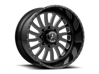 American Force 74 Octane SS Gloss Black Machined 6-Lug Wheel; 20x12; -40mm Offset (07-13 Sierra 1500)