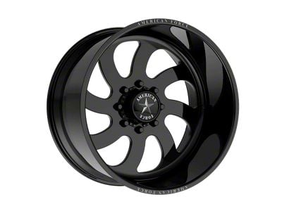 American Force 76 Blade SS Gloss Black Machined 6-Lug Wheel; 20x12; -40mm Offset (07-13 Sierra 1500)