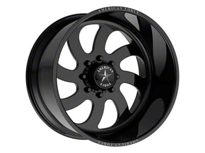 American Force 76 Blade SS Gloss Black Machined 6-Lug Wheel; 20x9; 0mm Offset (07-13 Sierra 1500)