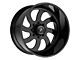 American Force 76 Blade SS Gloss Black Machined 6-Lug Wheel; 20x9; 0mm Offset (07-13 Sierra 1500)