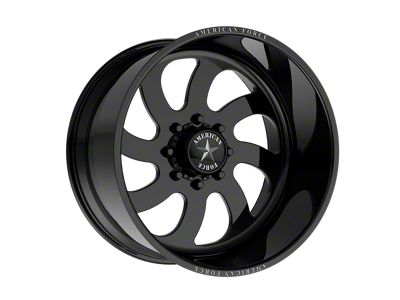 American Force 76 Blade SS Gloss Black Machined 6-Lug Wheel; 22x14; -73mm Offset (07-13 Sierra 1500)