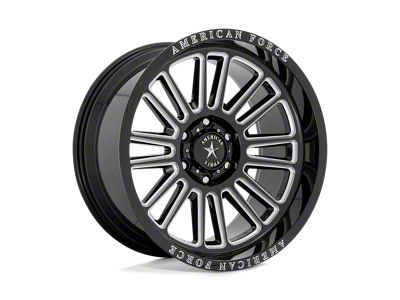 American Force Weapon Gloss Black Milled 6-Lug Wheel; 20x10; -18mm Offset (07-13 Silverado 1500)