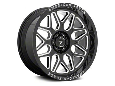 American Force Rush Gloss Black Milled 6-Lug Wheel; 20x10; -18mm Offset (09-14 F-150)