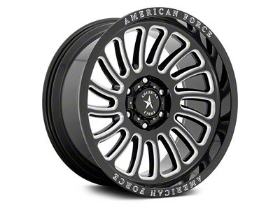 American Force Vulcan Gloss Black Milled 6-Lug Wheel; 22x10; -18mm Offset (09-14 F-150)