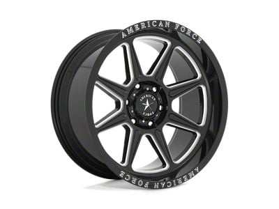 American Force Trail Gloss Black Milled 6-Lug Wheel; 20x10; -18mm Offset (14-18 Sierra 1500)